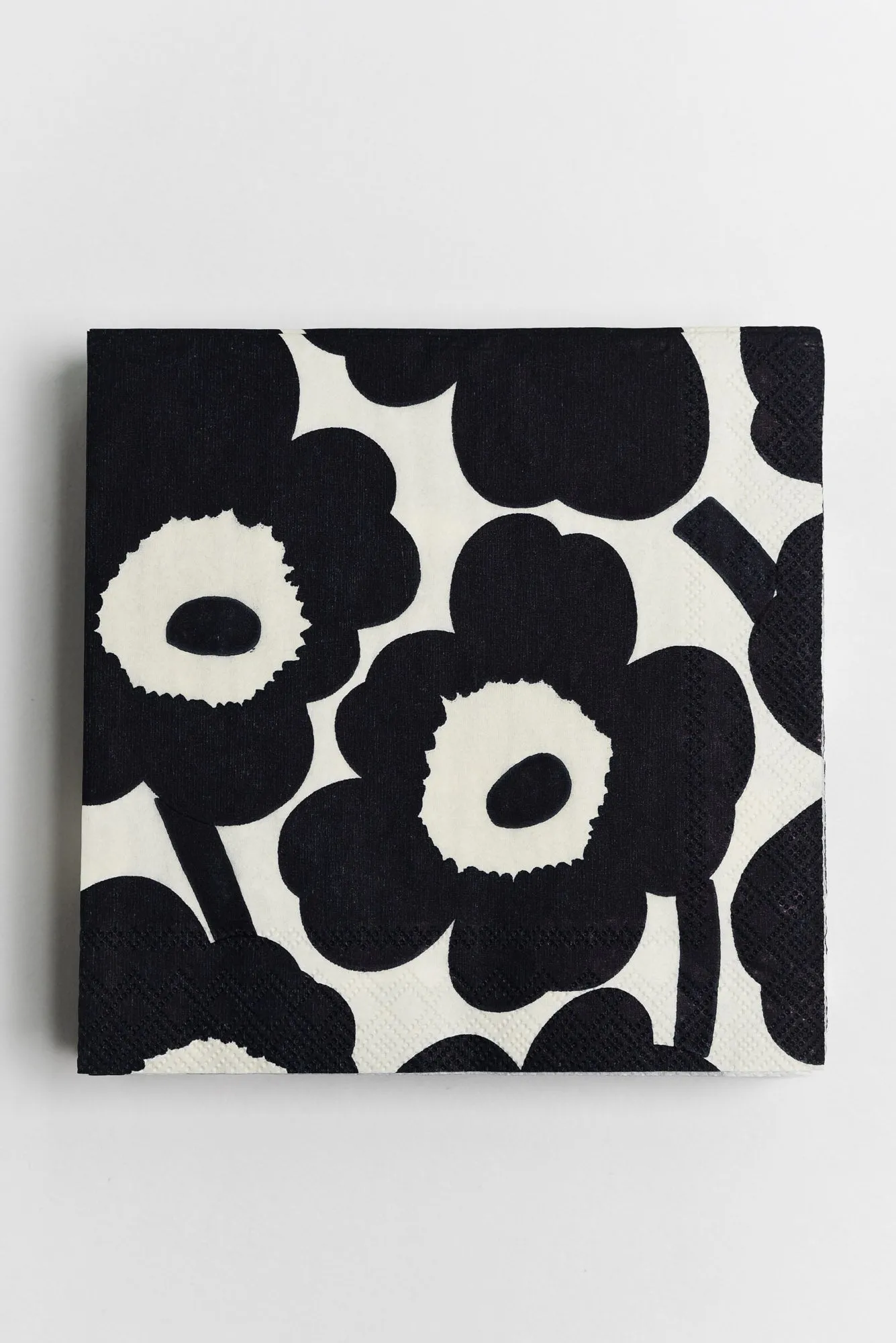 Unikko Dark Blue Flower Cocktail Napkins