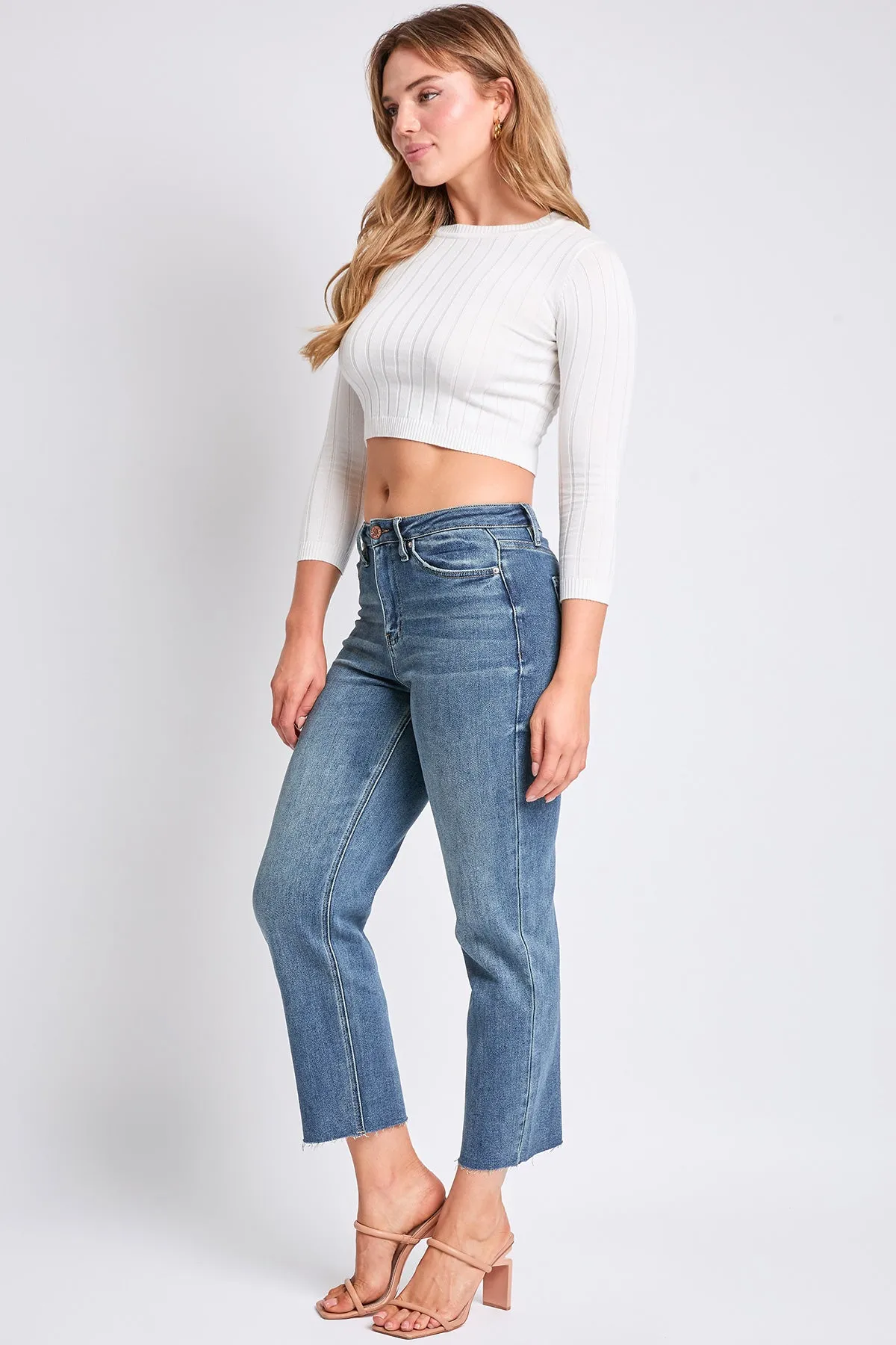 Women's Cropped Straight Leg Jeans