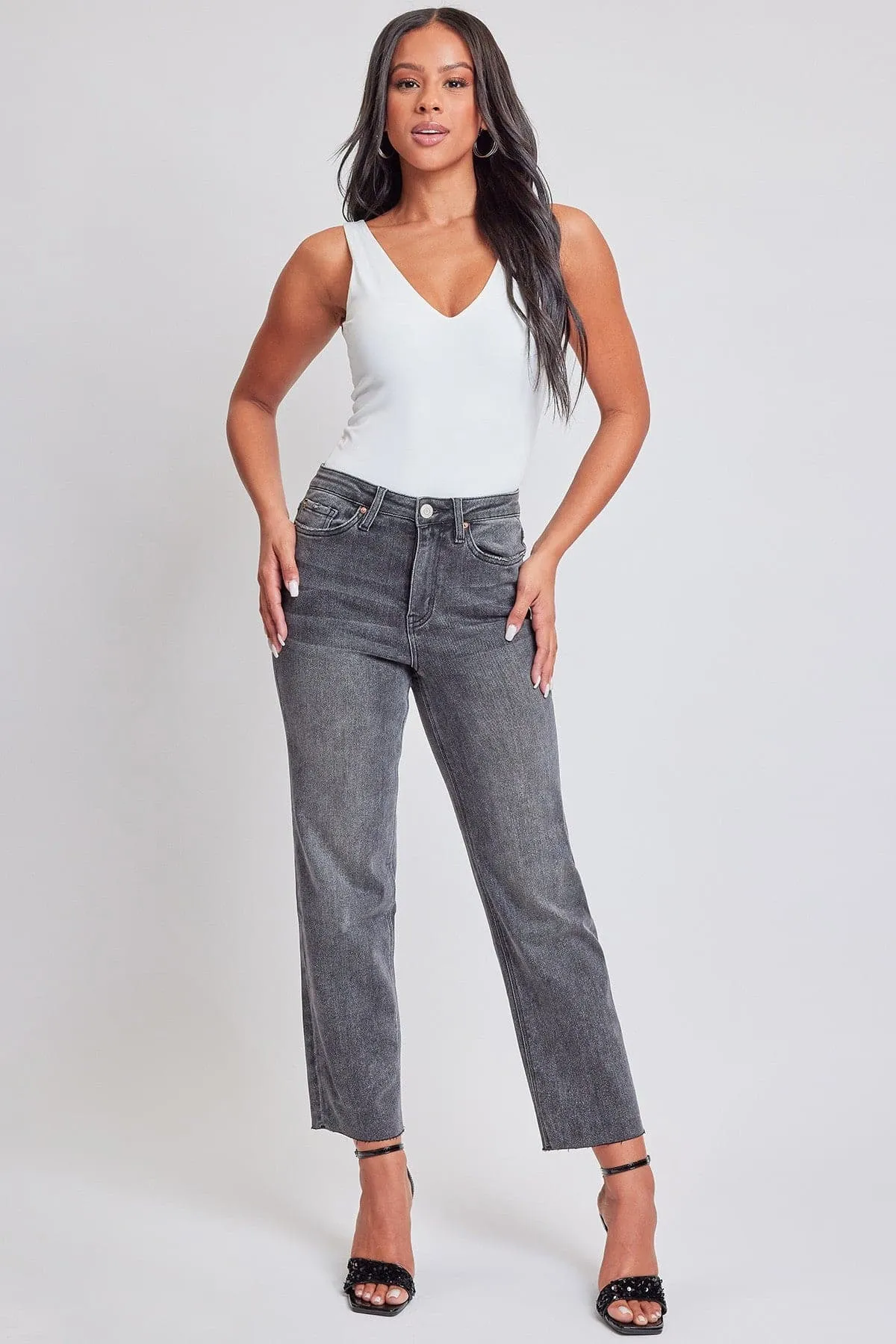 Women's Cropped Straight Leg Jeans